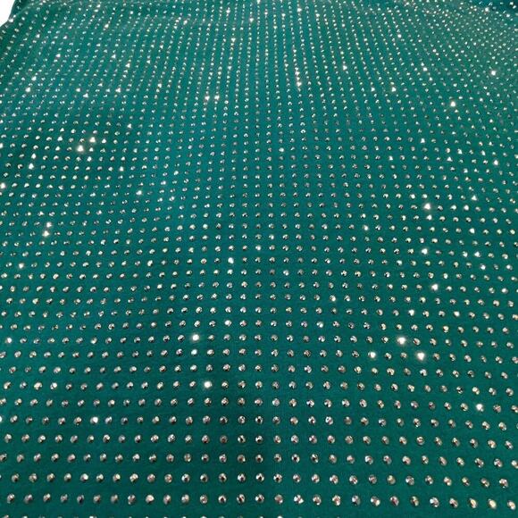 Jennifer Lopez Y2k Turquoise Embellished Sequin Bling Tank Top Large - Picture 14 of 16